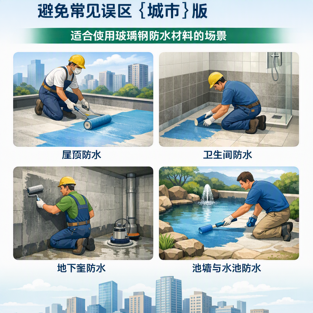 玻璃钢防水材料施工注意事项,避免常见误区 咸宁 版