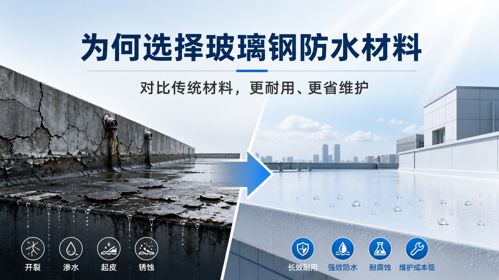 在咸宁，为何选择玻璃钢防水材料而非传统材料